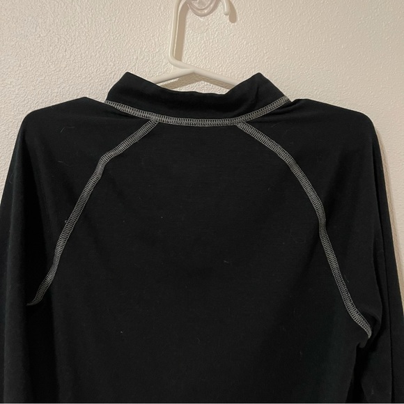 REI Quarter-Zip Tech Shirt Black Long Sleeve Base Layer. Size Medium - Picture 7 of 8